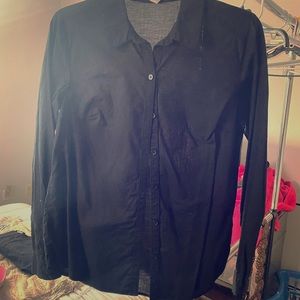 Black long sleeve button up